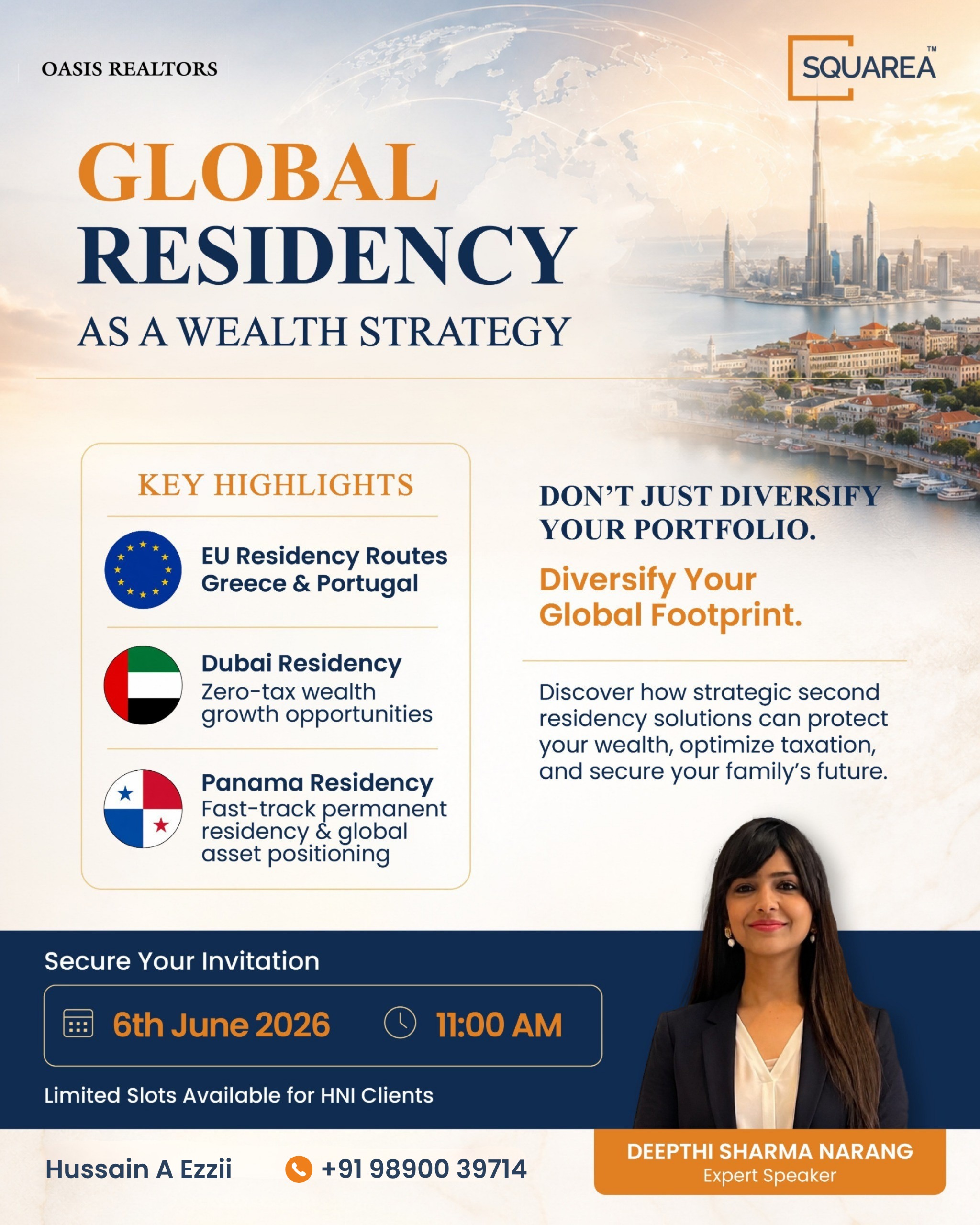 Deepthi Sharma Narang β Global Residency & Citizenship by Investment Webinar